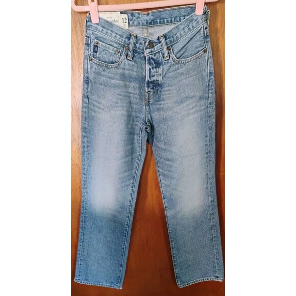Girls Abercrombie 1892 Jeans‎ Size 12 EUC Low Rise Bootcut Kilburn Denim - Picture 1 of 10